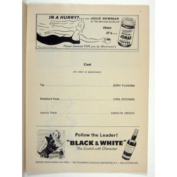 Pleasure of His Company Playbill 1959 Cyril Ritchard Cornelia Skinner Abel - Picture 6 of 8